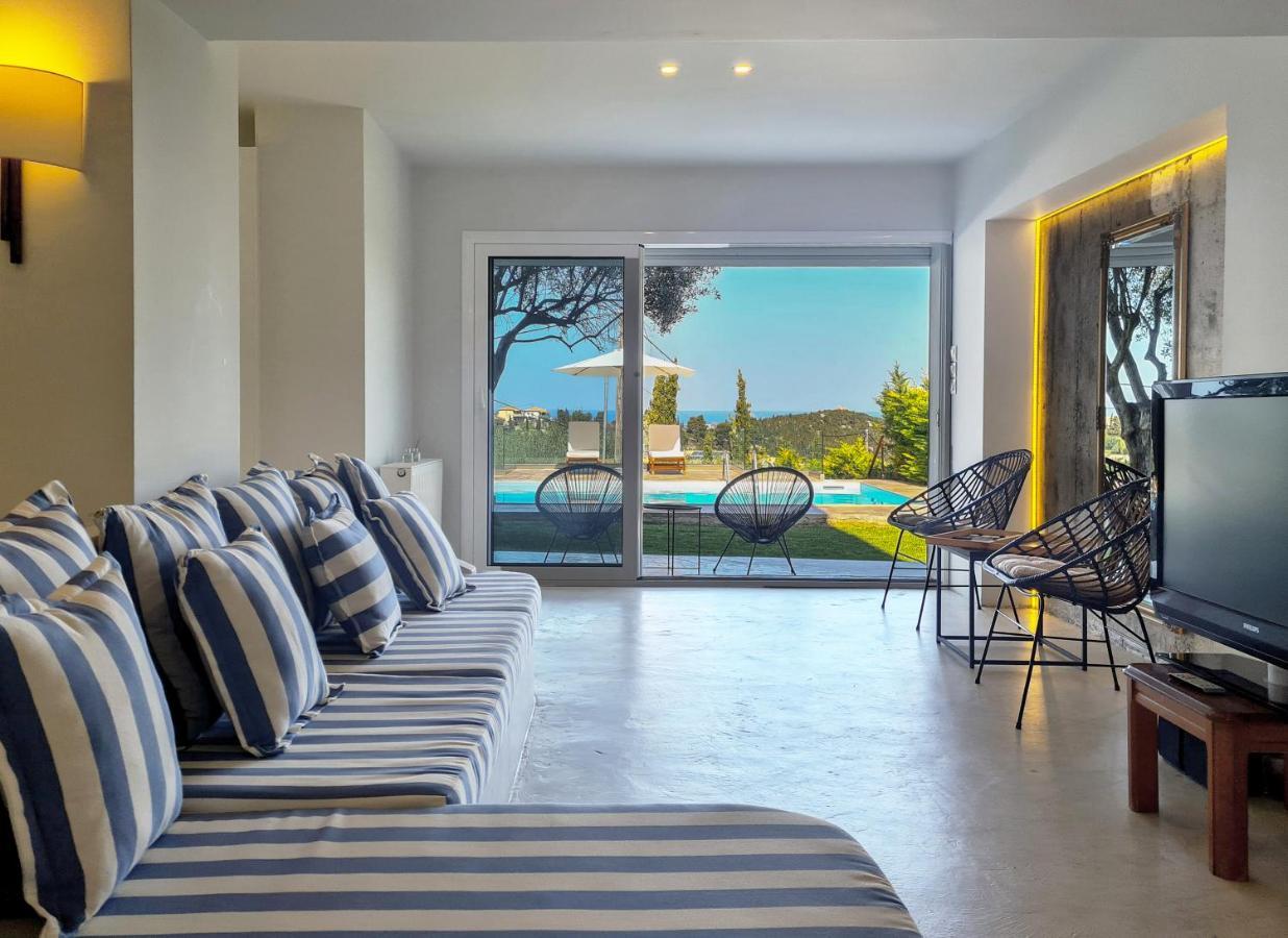 Villa Casa Azul With Private Pool Áyios Nikítas Extérieur photo